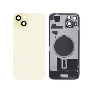Vitre Arrière Complète Jaune iPhone 15 Plus (Avec MagSafe)