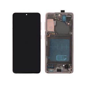 Ecran Complet Rose Galaxy S21 5G (G991B) (Avec châssis)