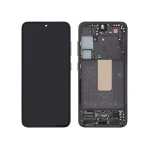 Ecran Complet Noir Galaxy S23 (S911B) (Avec châssis)