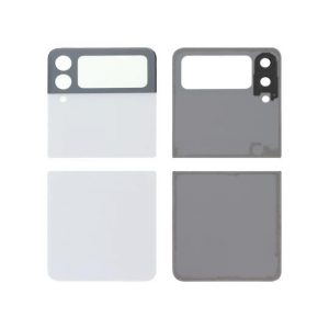 Vitre Arrière Complète Blanche Galaxy Z Flip 3 5G (F711B) (Sans logo)