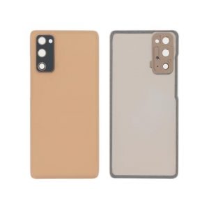 Vitre Arrière Orange Galaxy S20 FE/S20 FE 5G (G780F/G781B) (Sans logo)