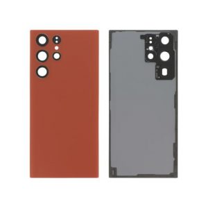 Vitre Arrière Rouge Galaxy S22 Ultra (S908B) (Sans logo)