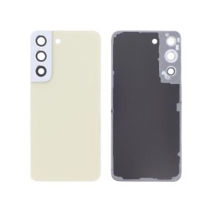 Vitre Arrière Crème Galaxy S22 (S901B) (Sans logo)
