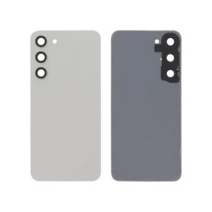 Vitre Arrière Crème Galaxy S23+ (S916B) (Sans logo)