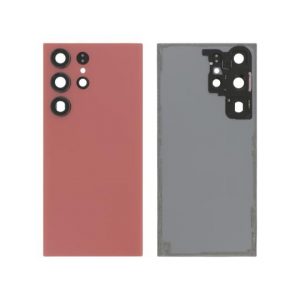 Vitre Arrière Rouge Galaxy S23 Ultra (S918B) (Sans logo)