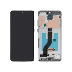 Ecran Complet Blanc OLED Galaxy S20+ (G985F/G986B) (Avec châssis)