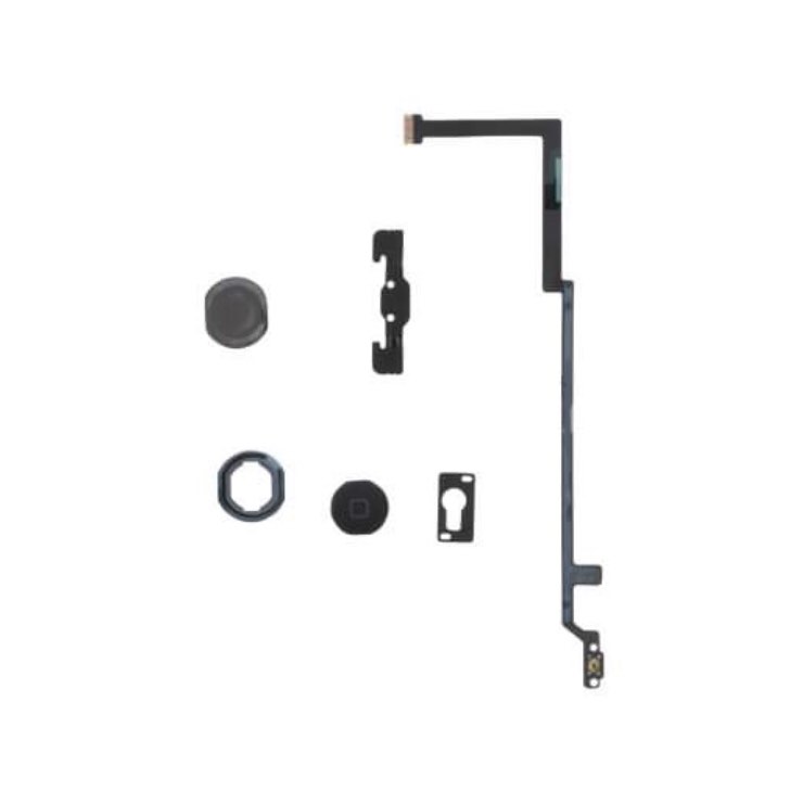 Nappe Bouton Home Complète iPad Air 1 (Noir)