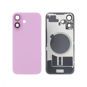 Vitre Arrière Complète Rose iPhone 16 (Avec MagSafe) (Sans Logo)