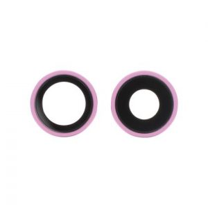 Lentille Caméra Arrière avec Contour iPhone 16/16 Plus (Rose) (Lot de 2)